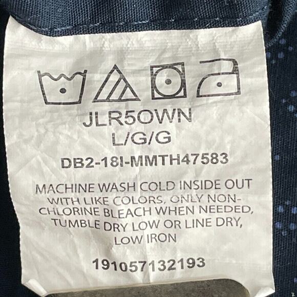 Wrangler Shirt Mens Large Blue Button Up Long Sleeve Western Flex Workwear - Picture 3 of 12